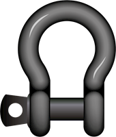G-4161T Green Pin Theatre Shackles Product Illustration